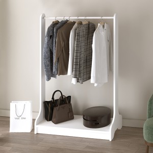 Έπιπλο εισόδου Belgum χρώμα λευκό 87,3x35x128εκ.