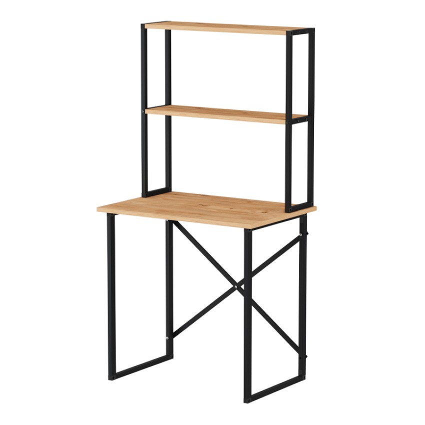 Γραφείο εργασίας Pope χρώμα pine oak 73x52x146εκ.