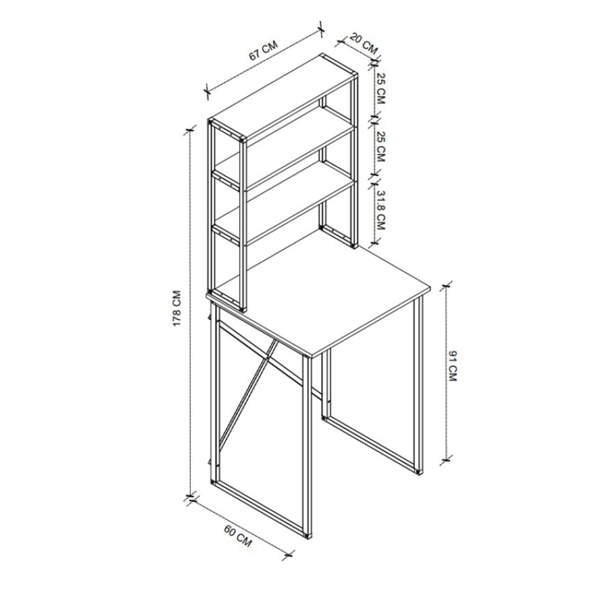 Έπιπλο πλυντηρίου Bobby χρώμα λευκό 67x60x178εκ.