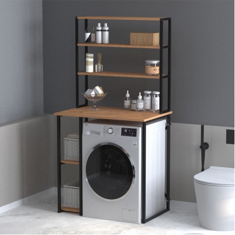 Έπιπλο πλυντηρίου Berkus χρώμα pine oak 90x60x178εκ.