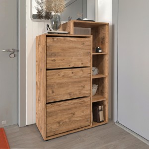 Παπουτσοθήκη Lego χρώμα pine oak 90x32x143εκ.