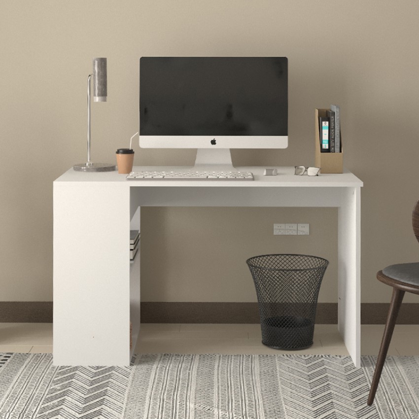 Γραφείο εργασίας Smyrna χρώμα λευκό 120x60x74,4εκ.