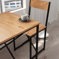 Τραπεζαρία Maysa Σετ 3 τμχ χρώμα pine oak 72,5x52,5x71,8εκ.