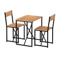 Τραπεζαρία Maysa Σετ 3 τμχ χρώμα pine oak 72,5x52,5x71,8εκ.