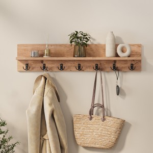 Κρεμάστρα τοίχου Kery χρώμα pine oak 91x11x20εκ.