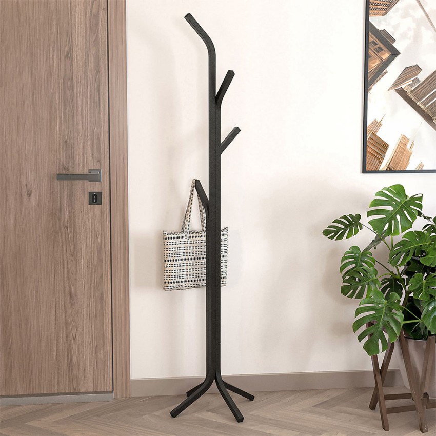 Καλόγερος Triad μεταλλικός χρώμα μαύρο 37,5x37,5x146,8εκ.