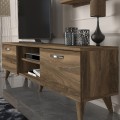 Έπιπλο τηλεόρασης Colin χρώμα καρυδί 150x29,5x40,6εκ.