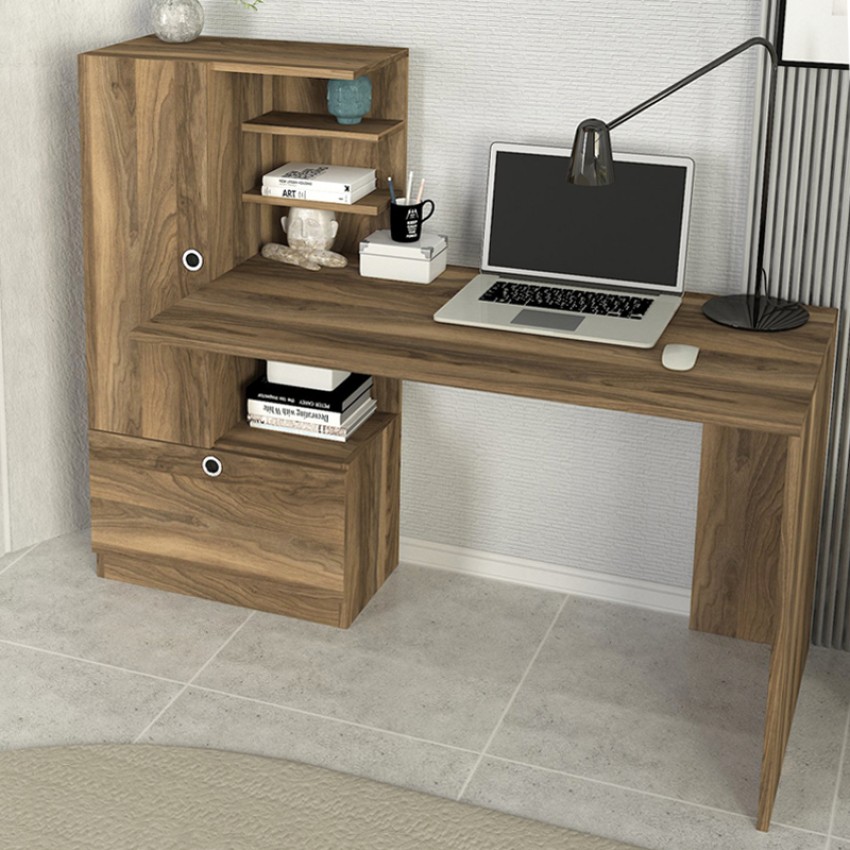 Γραφείο εργασίας Domingo χρώμα καρυδί 149,5x60x120εκ.