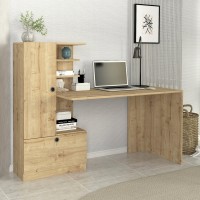 Γραφείο εργασίας Domingo χρώμα sapphire oak 149,5x60x120εκ.