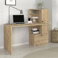 Γραφείο εργασίας Merino χρώμα sapphire oak 149,5x61,8x120εκ.