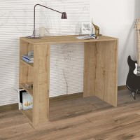 Γραφείο εργασίας Netenia από μελαμίνη χρώμα sapphire oak 90x40x74εκ.