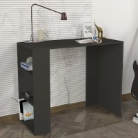 Γραφείο εργασίας Netenia χρώμα ανθρακί 90x40x74εκ.