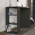 Γραφείο εργασίας Netenia χρώμα ανθρακί 90x40x74εκ.