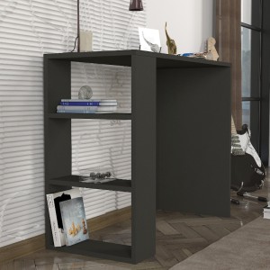 Γραφείο εργασίας Netenia χρώμα ανθρακί 90x40x74εκ.