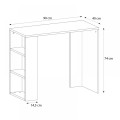 Γραφείο Εργασίας Netenia Γκρι Σκυροδέματος 90x40x74 εκ.