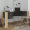 Γραφείο εργασίας Fernando χρώμα ανθρακί - sapphire oak 158,4x60x72,2εκ.