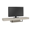Έπιπλο Τηλεόρασης Επιτοίχιο Albares με LED Sandstone 150x29,6x22εκ.