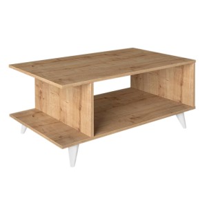 Τραπεζάκι σαλονιού Titus από μελαμίνη χρώμα sapphire oak 100x60x45εκ.