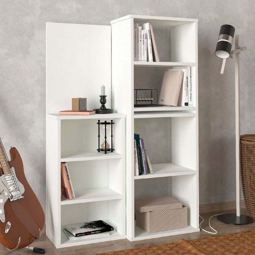 Γραφείο εργασίας πολυμορφικό Last από μελαμίνη χρώμα λευκό 119x44,7x123εκ.