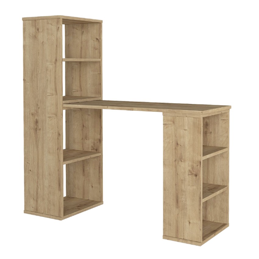 Γραφείο εργασίας πολυμορφικό Last χρώμα sapphire oak 119x44,7x123εκ.