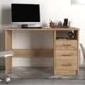 Γραφείο εργασίας Eldoris από μελαμίνη χρώμα sapphire oak 120x60x75εκ.