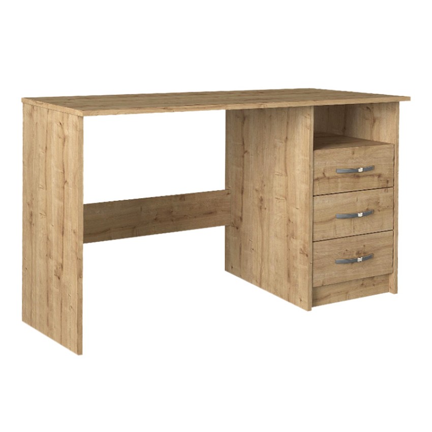 Γραφείο εργασίας Eldoris από μελαμίνη χρώμα sapphire oak 120x60x75εκ.