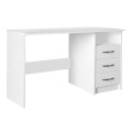 Γραφείο εργασίας Eldoris από μελαμίνη χρώμα λευκό 120x60x75εκ.