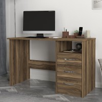 Γραφείο εργασίας Eldoris χρώμα καρυδί 120x60x75εκ.