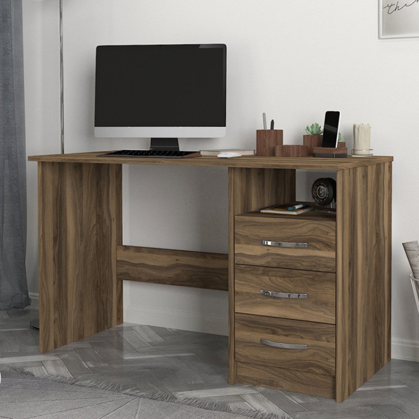 Γραφείο εργασίας Eldoris χρώμα καρυδί 120x60x75εκ.