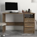 Γραφείο εργασίας Eldoris χρώμα καρυδί 120x60x75εκ.