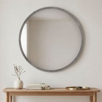 Καθρέπτης Τοίχου Glob Γκρι Σκυροδέματος 59x2x59εκ.