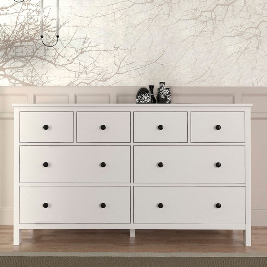 Συρταριέρα - Μπουφές μελαμίνης Sabina χρώμα λευκό 160x50x96εκ. Συρταριέρα - Μπουφές μελαμίνης Sabina χρώμα λευκό 160x50x96εκ.