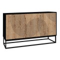 Μπουφές μελαμίνης Themis χρώμα μαύρο - sapphire oak 150x35x83,6εκ.