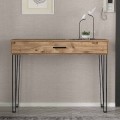 Κονσόλα μελαμίνης Rochel χρώμα atlantic pine 120x35x89,8εκ.