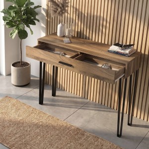 Κονσόλα Rochel χρώμα καρυδί 120x35x89,8εκ.
