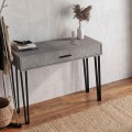 Κονσόλα Rochel χρώμα γκρι σκυροδέματος 120x35x89,8εκ.