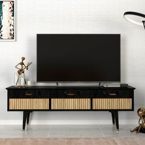 Έπιπλο τηλεόρασης Bolea χρώμα modern black 150x35x49,7 εκ. Έπιπλο τηλεόρασης Bolea χρώμα modern black 150x35x49,7 εκ.