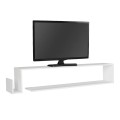 Έπιπλο τηλεόρασης επιτοίχιο Regnar χρώμα λευκό 168,6x25x31,8εκ.