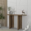 Κονσόλα Cortado χρώμα καρυδί 120x35x75εκ.