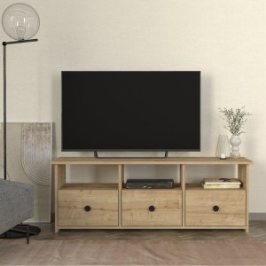 Έπιπλο τηλεόρασης Mahen χρώμα sapphire oak 140x35x49,8εκ.