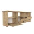 Έπιπλο τηλεόρασης Mahen χρώμα sapphire oak 140x35x49,8εκ.