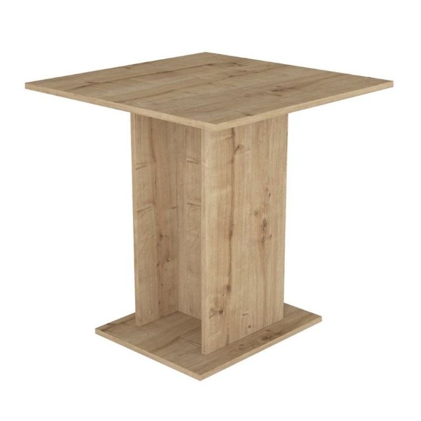 Τραπέζι Allos χρώμα sapphire oak 75x75x77εκ.