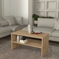 Τραπεζάκι σαλονιού Eleva χρώμα sapphire oak 90x44,6x46,4εκ.