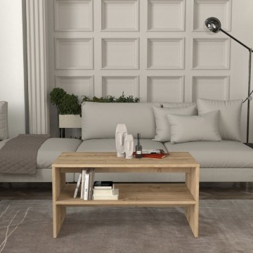 Τραπεζάκι σαλονιού Eleva χρώμα sapphire oak 90x44,6x46,4εκ.