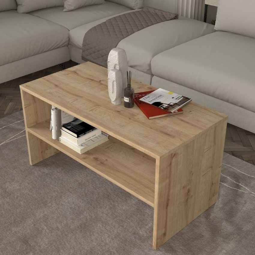 Τραπεζάκι σαλονιού Eleva χρώμα sapphire oak 90x44,6x46,4εκ.