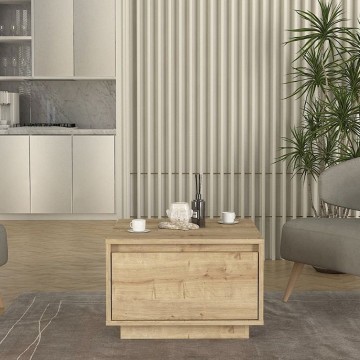Τραπεζάκι σαλονιού Pura χρώμα sapphire oak 60x60x40εκ.