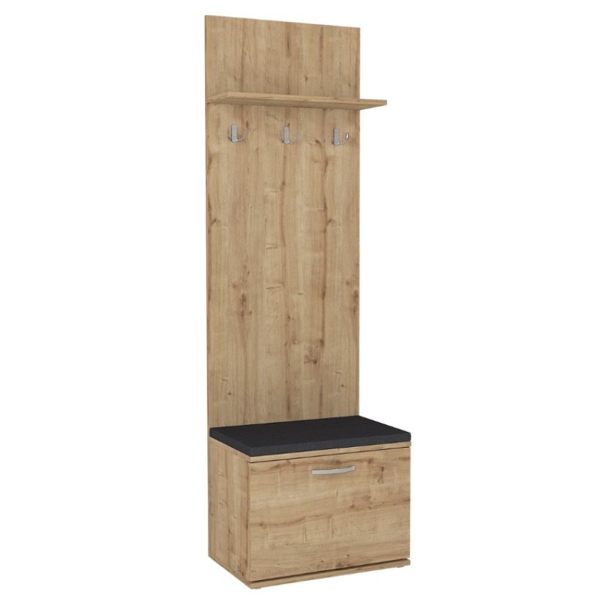 Έπιπλο εισόδου Track χρώμα sapphire oak 60x38,2x190εκ.