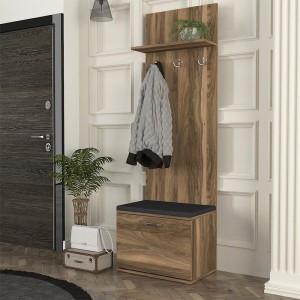 Έπιπλο εισόδου Track χρώμα καρυδί 60x38,2x190εκ.