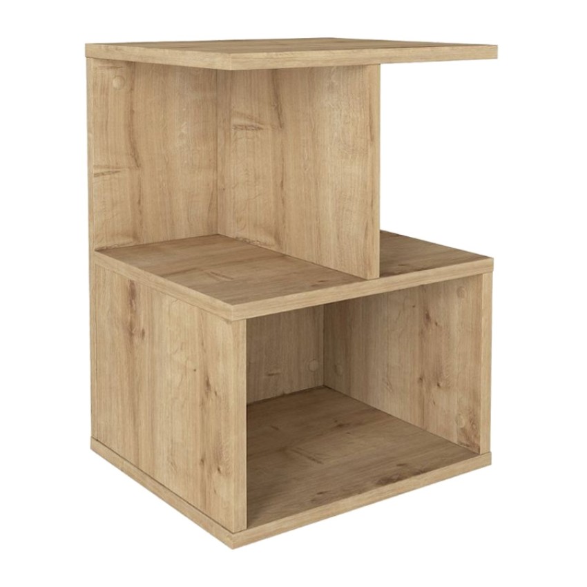 Κομοδίνο Entiero χρώμα sapphire oak 39,8x35x54,6εκ.