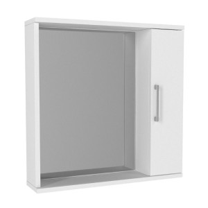 Καθρέπτης μπάνιου Deal Μegapap χρώμα λευκό 65x15,3x65εκ. Καθρέπτης μπάνιου Deal Μegapap χρώμα λευκό 65x15,3x65εκ.